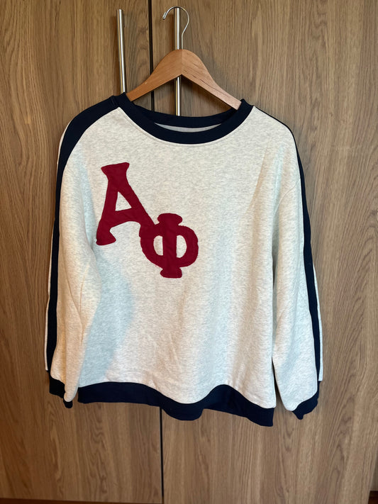 Navy and Red Crewneck